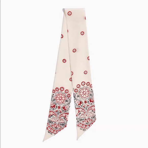 NEW! NWOT Madewell Silk Skinny Bandana - Picture 2 of 3